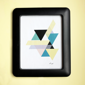 print Marco negro GEO 1 grande