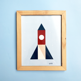 print Marco COHETE grande