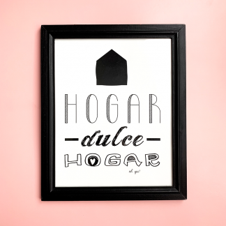 print Marco DULCE HOGAR grande