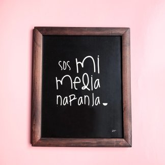 print marco MEDIA NARANJA grande